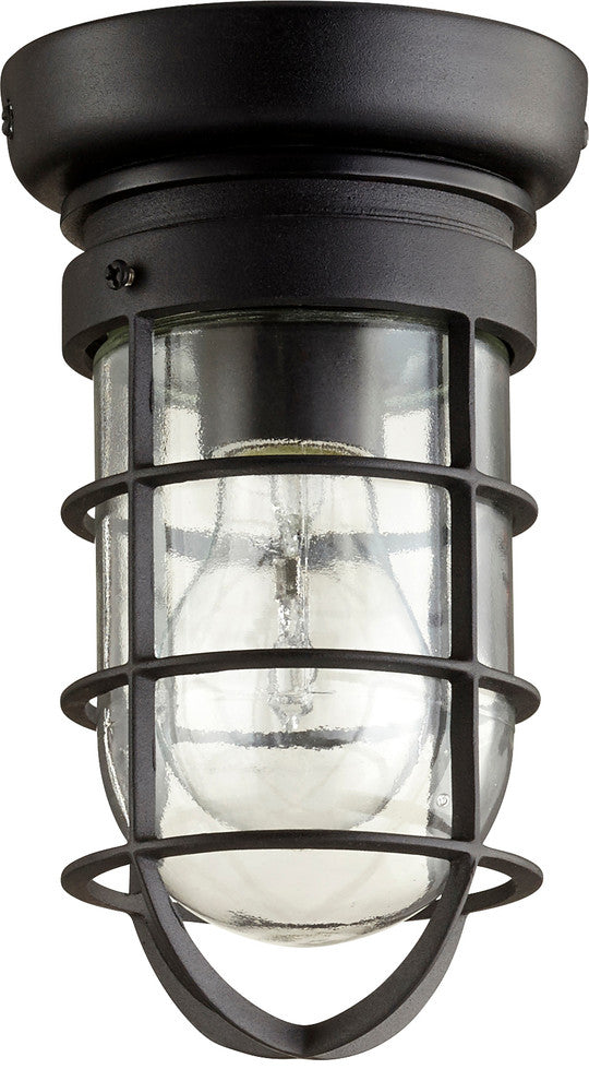 Bowery 1-Light Ceiling Mount, Noir