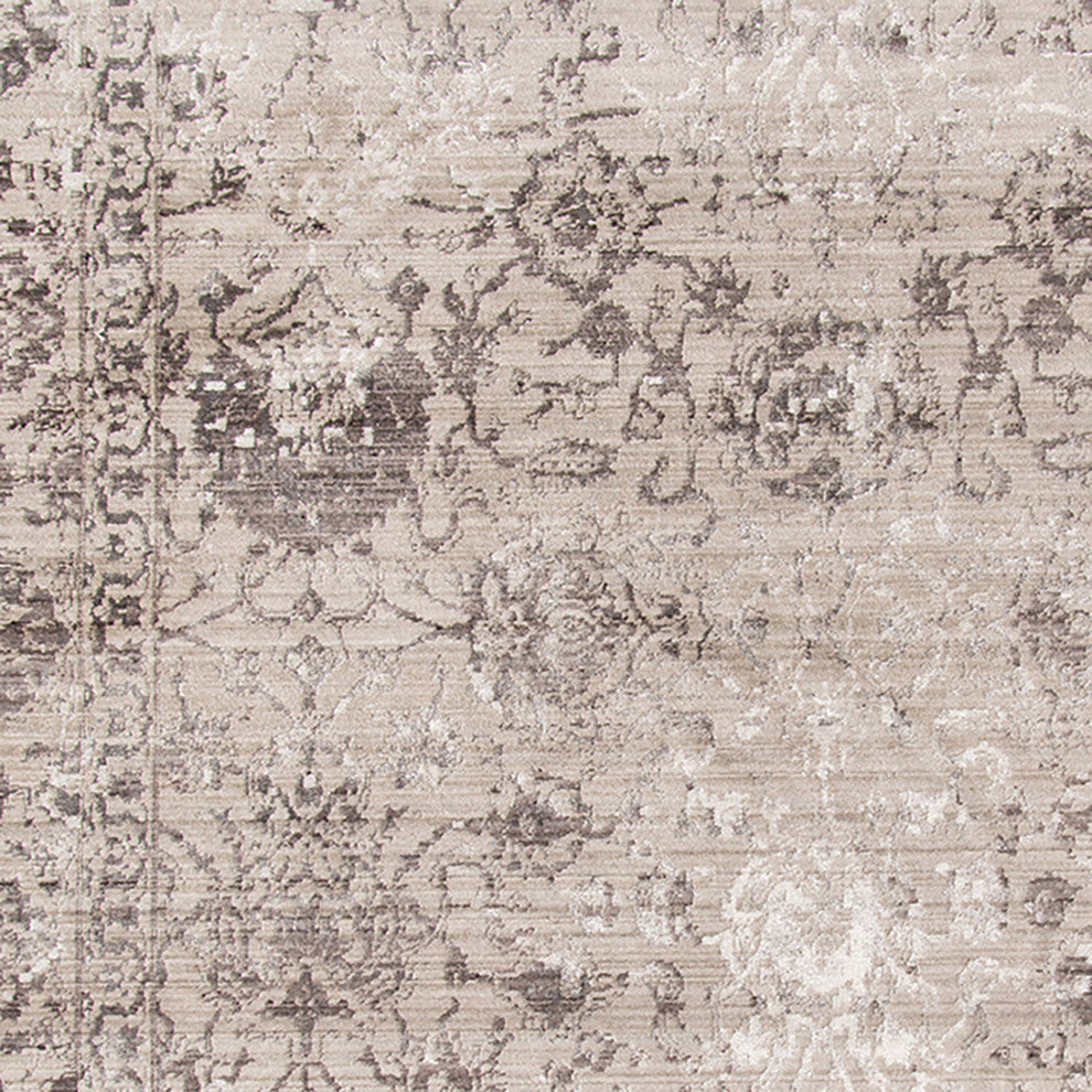 Cambridge Area Rug, Gray, 2' x 3'3", Bordered