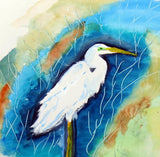 Great Egret Rt Kitchen Towel - Two Sets of Two (4 Total)