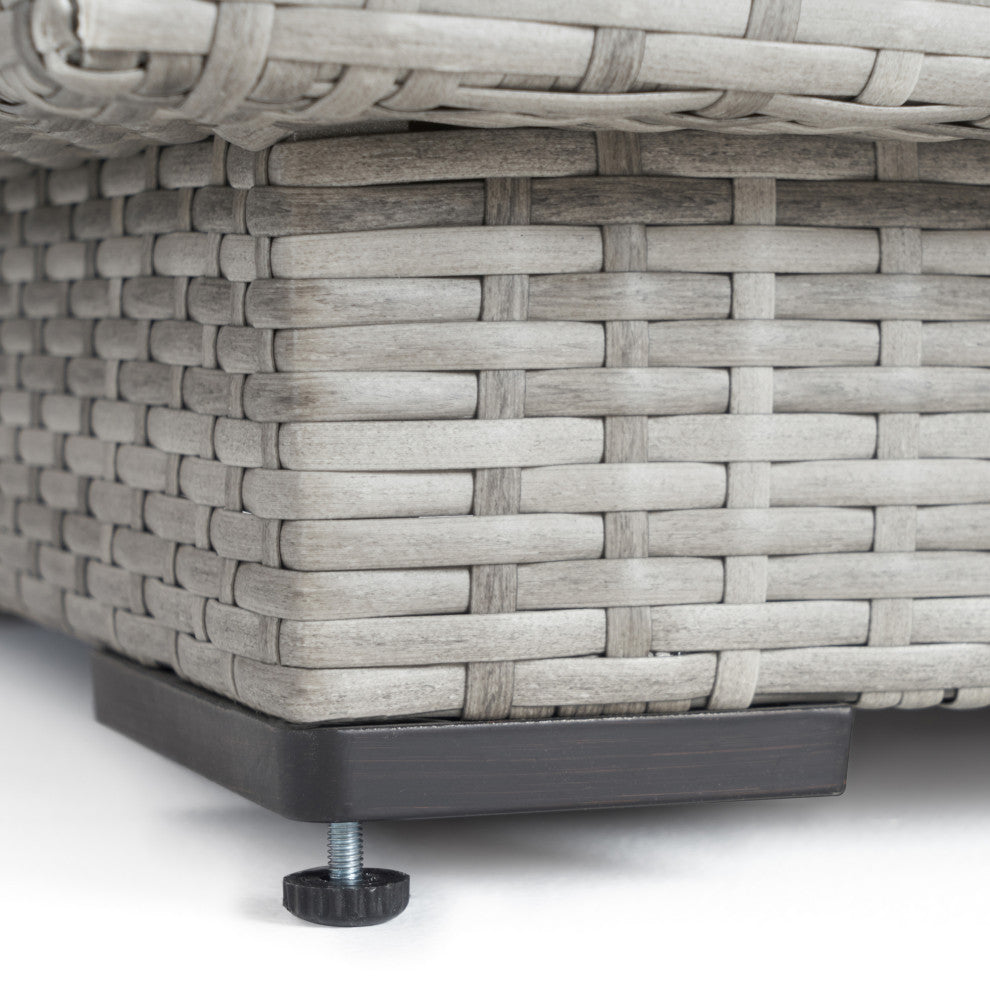 Cannes 8 Piece Sunbrella Outdoor Patio Sofa and Club Chair Set, Gray