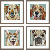 Dog Collage II, 4-Piece Set