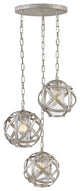 Hinkley Carson Small Pendant, Weathered Zinc