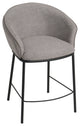 Modrest Rumi Modern Grey and Black Counter Stool
