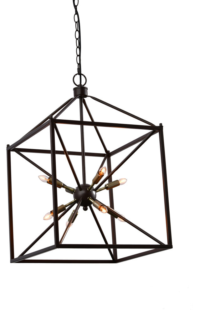 Lazzur Touques 8 Light 16" Matte Oil Rubbed Bronze Pendant