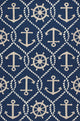 Harbor 4220 Navy Marina Rug, 7'6"x9'6"