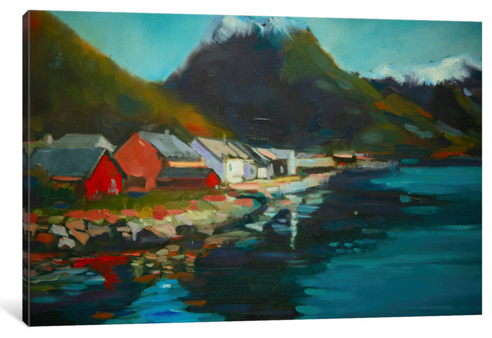 "Waterside" by Eddie Barbini, Canvas Print, 18"x12"