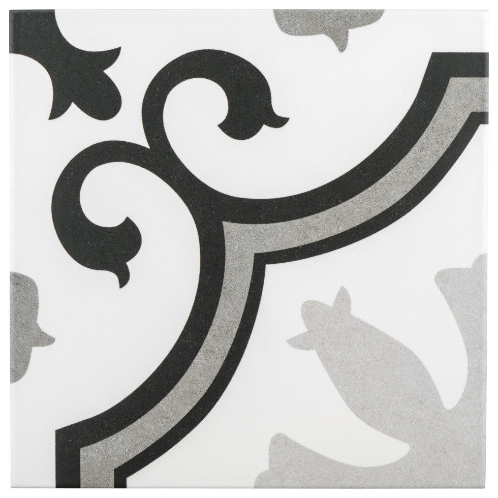 Lacour Porcelain Floor and Wall Tile, Grey