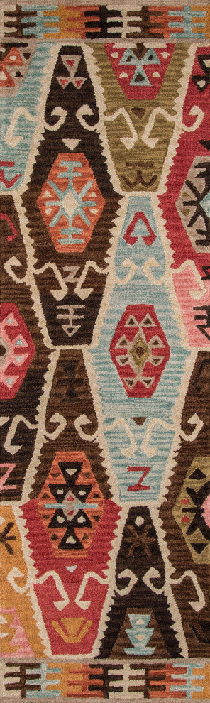 Tangier Hand-Hooked Rug, Multi, 2'3"x8' Runner