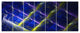 Dark Blue Fractal Grill, Abstract Art on Canvas, 83"x32", 7 Panels