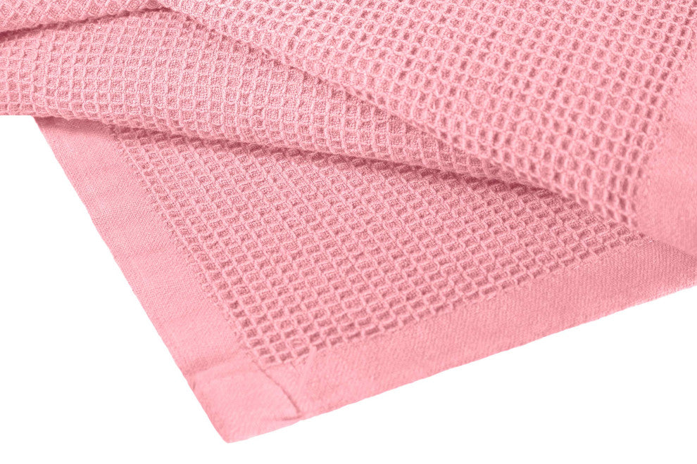 Crover Collection All Season Thermal Waffle Cotton Blanket, Orchid Pink, King