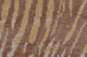 Weave & Wander Herbert Lustrous Zebra Print Rug, Brown/Gold, 8'x8' Round