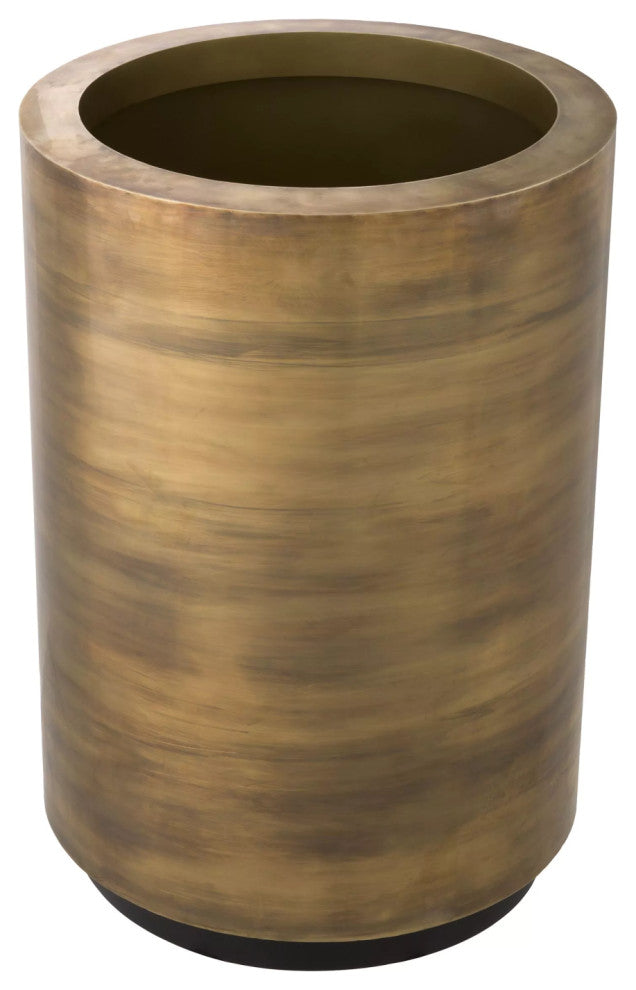 Vintage Brass Round Planter | Eichholtz Jasper, Medium