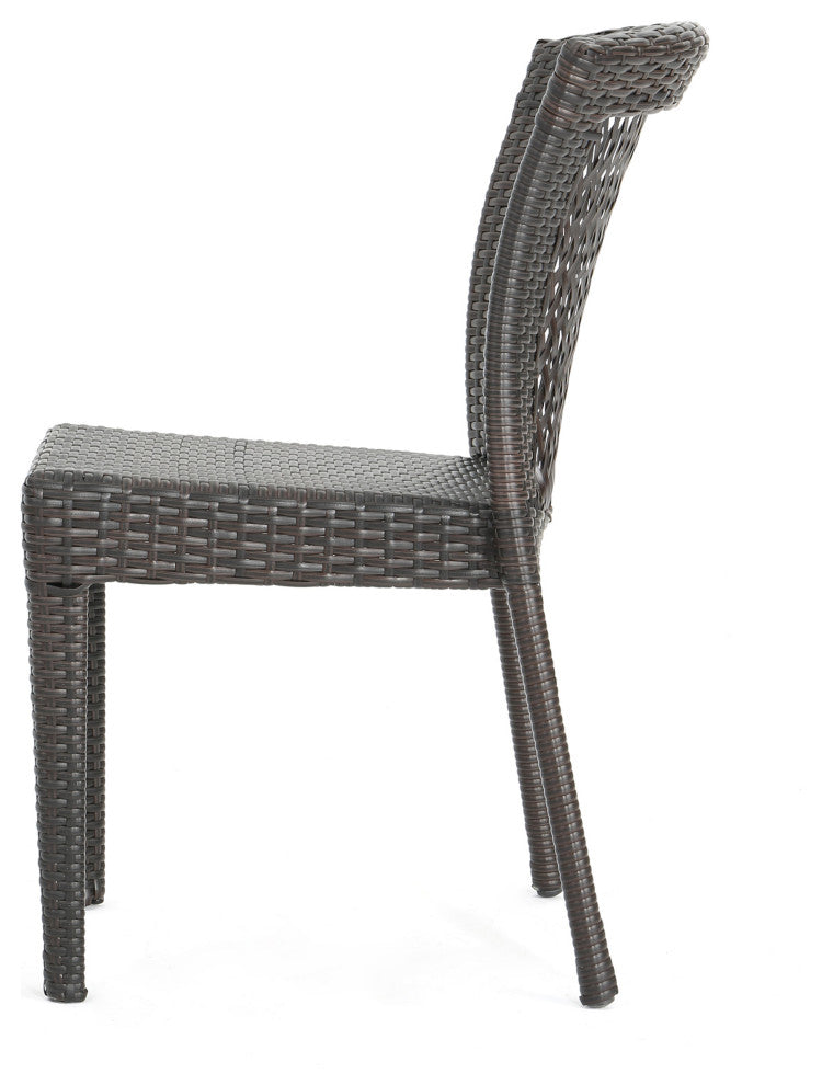 GDF Studio Dana Point Outdoor Wicker Chairs, Set of 2
