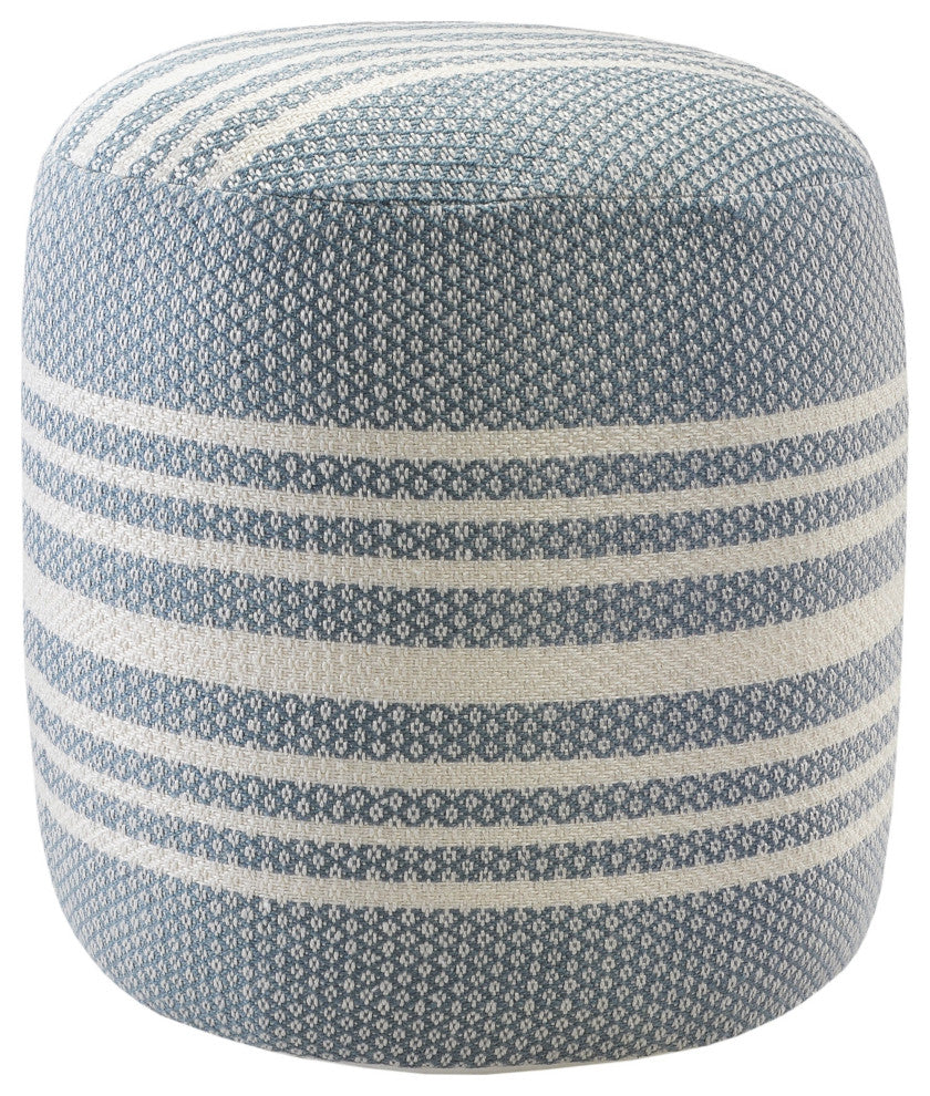 Simple Stripe Indoor Outdoor Pouf