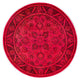 Overdyed One-of-a-Kind Hand-Knotted Area Rug Pink, 6' 1" x 6' 1"
