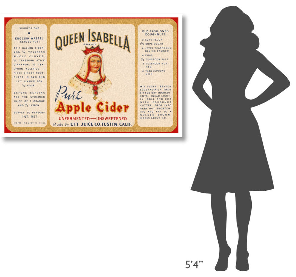 "Queen Isabella Pure Apple Cider" Digital Paper Print by Retrolabel, 46"x31"