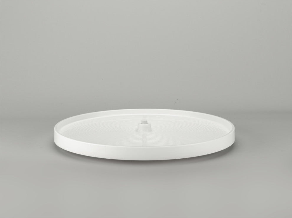 Polymer Full Circle 1-Shelf Lazy Susan for Corner Base Cabinet, White, 32"W