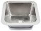 Thompson Traders 1S-BRN Tamayo 15-5/8" Single Basin Drop-In / - Hammered Nickel