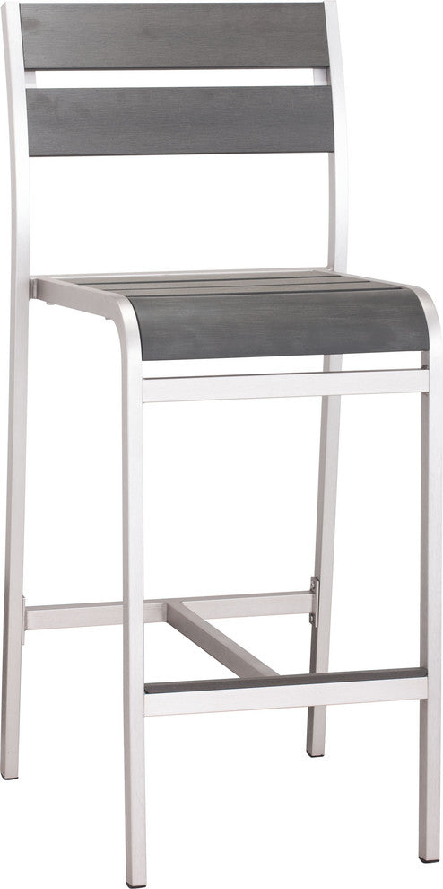 Zuo Modern Megapolis Bar Armless Chair, Set of 2
