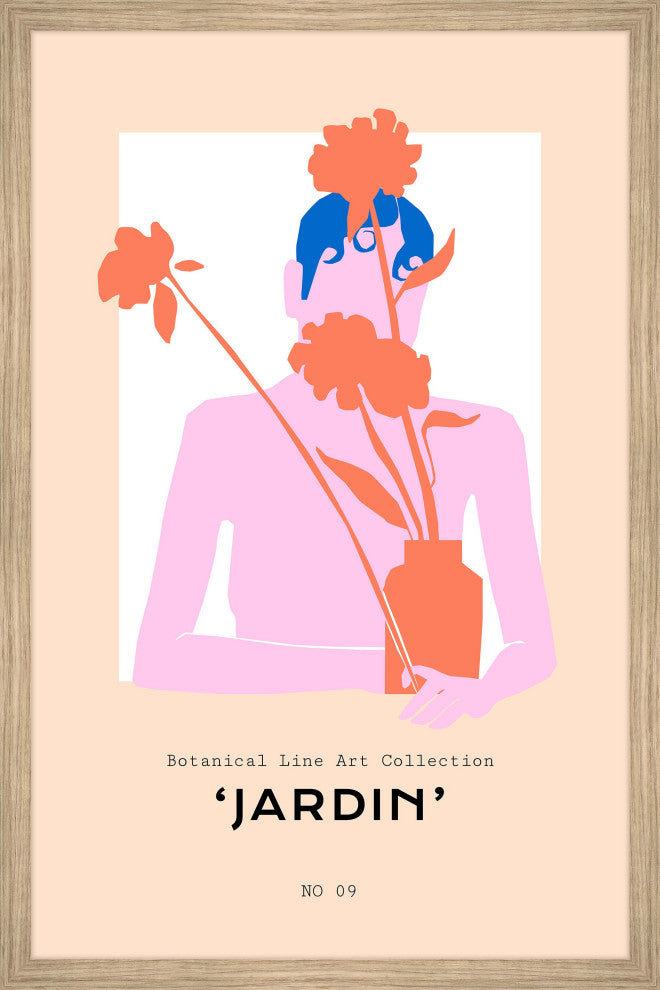 "Jardin No 09" Framed Painting Print, 16x24