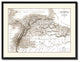Columbia Venezuela Guianna Vintage Sepia Map Canvas Print, 28"x37"
