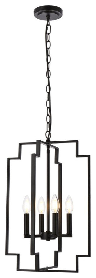 Robin 4-Light Pendant, Black