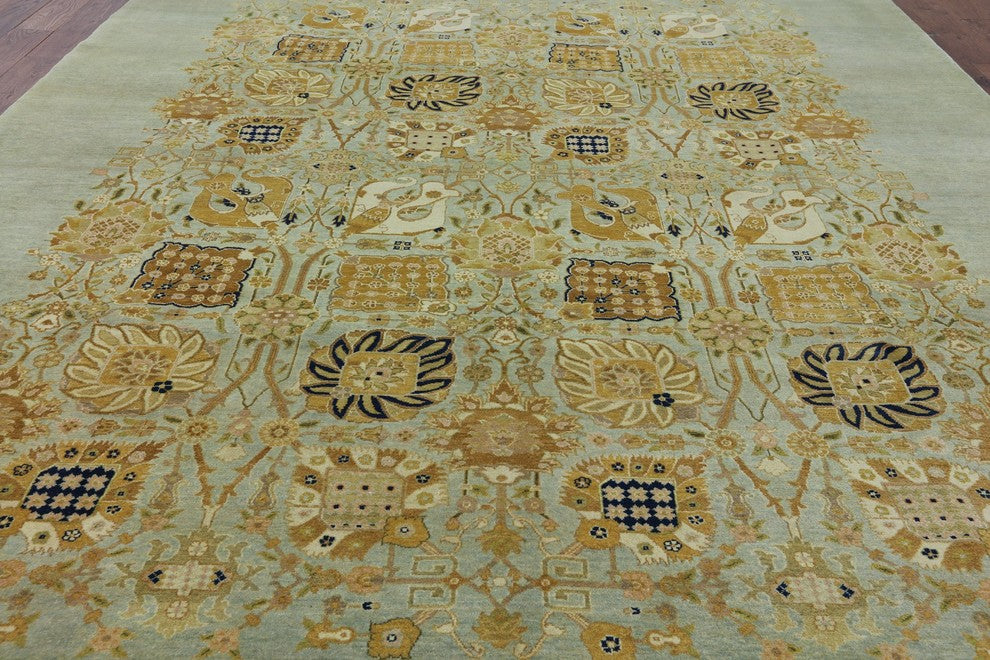 9'x12' Peshawar Oriental Hand Knotted Rug, P2554