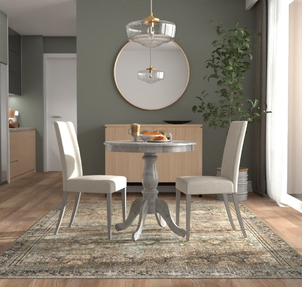Bella 30" Round Pedestal Table, Natural Driftwood