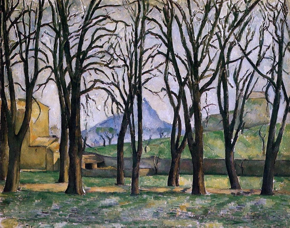 Paul Cezanne Chestnut Trees at the Jas de Bouffan Wall Decal Print