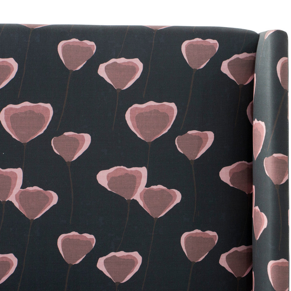 Twin Wingback Headboard, Poppy Navy