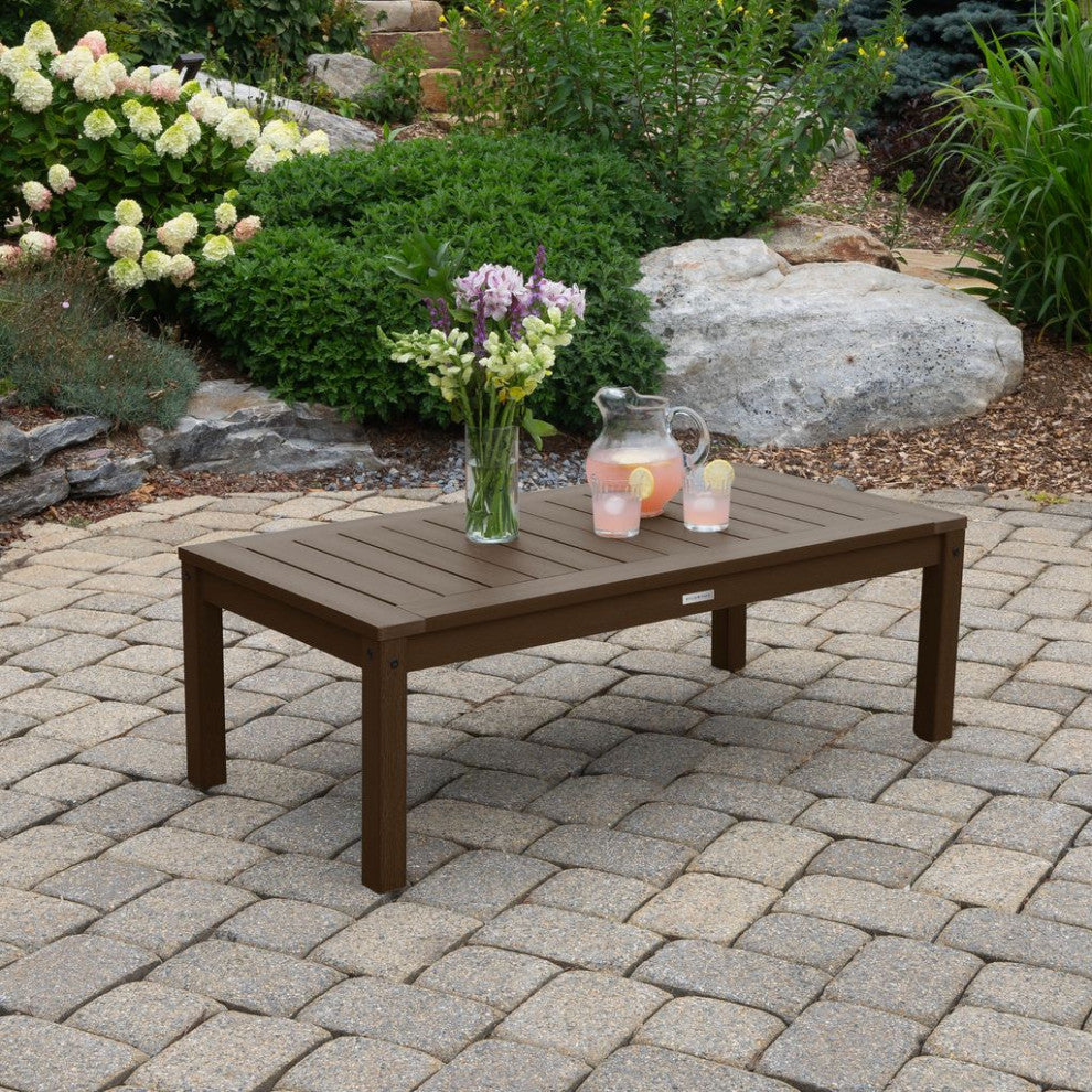 Adirondack Coffee Table, Weathered Acorn