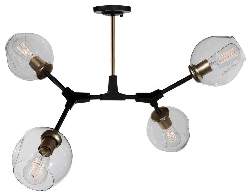 Organic JA14024VB 4-Light Semi Flush Mount