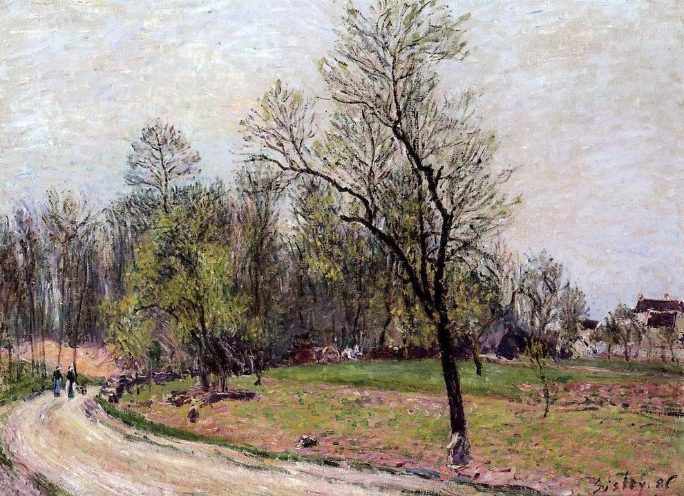 Alfred Sisley Edge of the Forest in Spring Evening Wall Decal Print