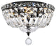 Elegant Lighting Value Tranquil 4-Light Flush Mount Black