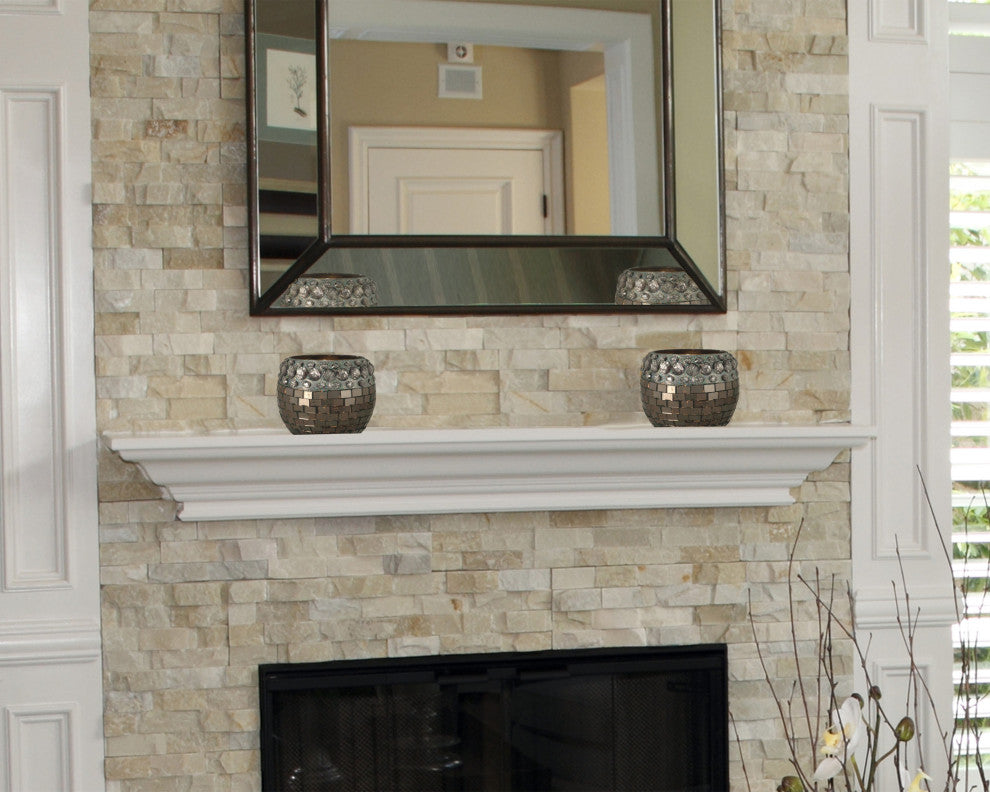 Springdale 4" 2-Piece Egyptian Mosaic Art Glass Candle Holder