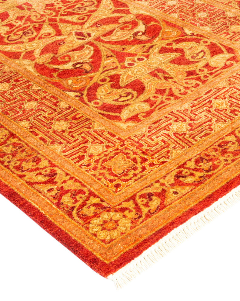 Mogul, One-of-a-Kind Hand-Knotted Area Rug Orange, 2' 7" x 10' 3"