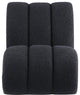 Swoon Faux Sheepskin Upholstered Accent Chair, Black, White Oak Veneer