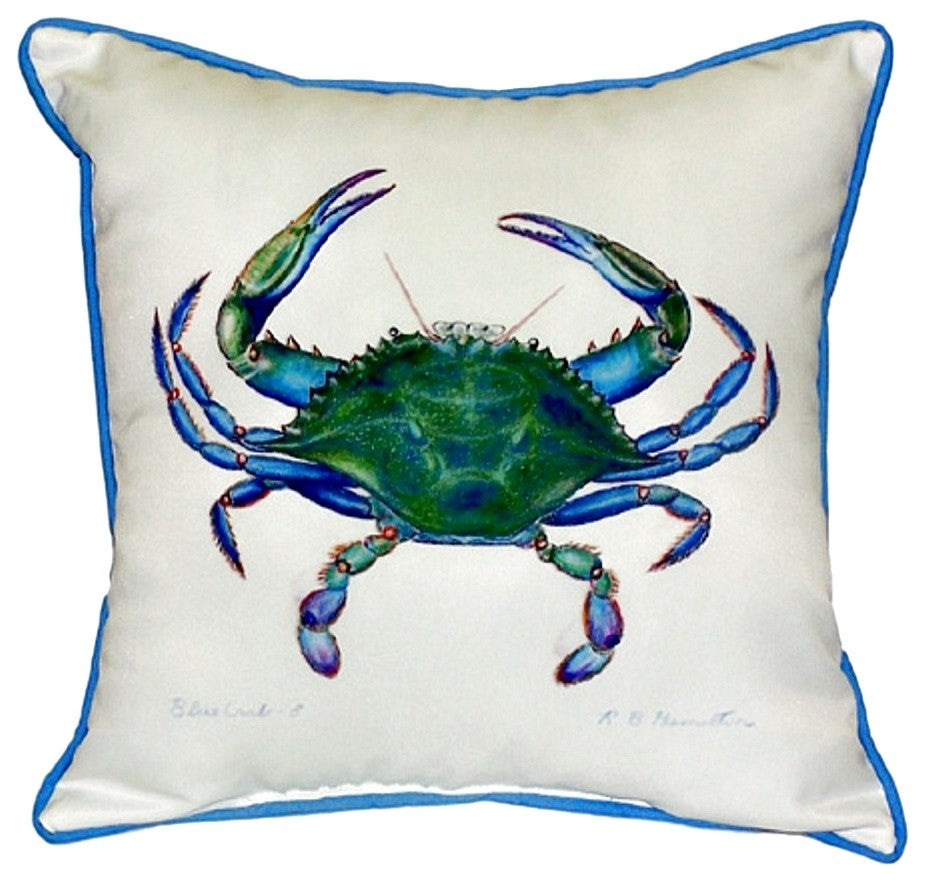 Blue Crab - Male Extra Large Zippered Pillow 22x22