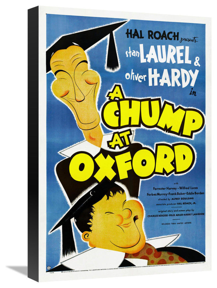 "Laurel & Hardy - A Chump At Oxford" Canvas by Hollywood Photo Archive, 15x22"