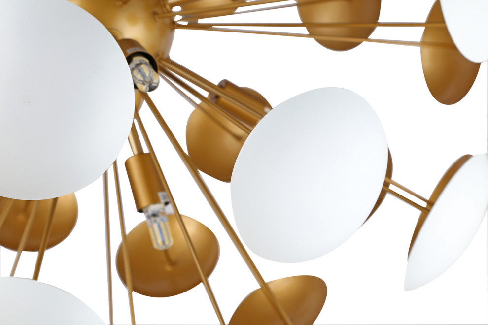 Bethel International REV01CUS 10-Light Chandelier, Brass