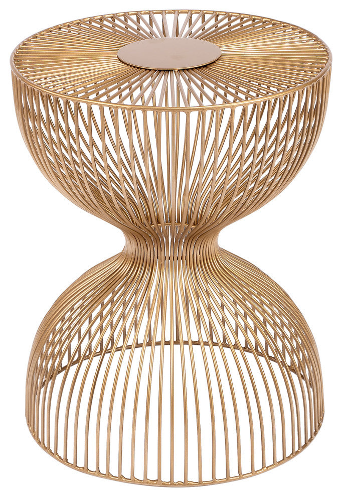 Butler Nicholas Iron Cage Bunching Table, Gold
