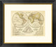 "The World, 1828" Framed Digital Print by Jedidiah Morse, 26"x22"