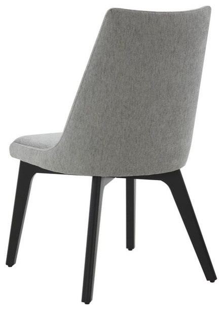 Safavieh Couture Sandralynn Linen Dining Chair Grey / Black