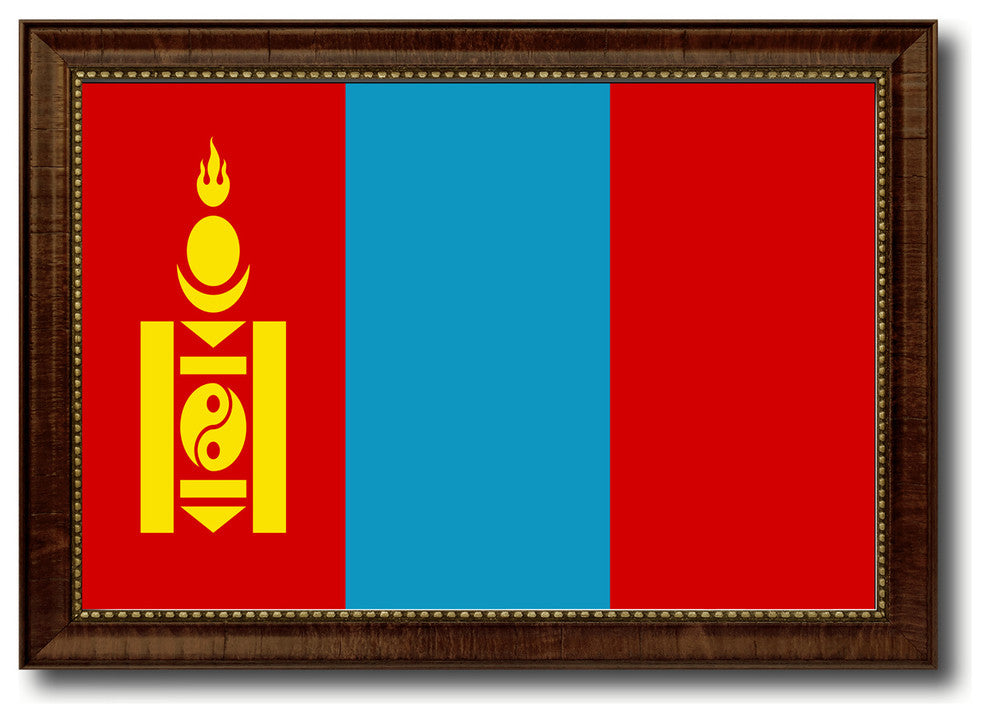 Mongolia Country Flag Canvas Print, 27"x39"