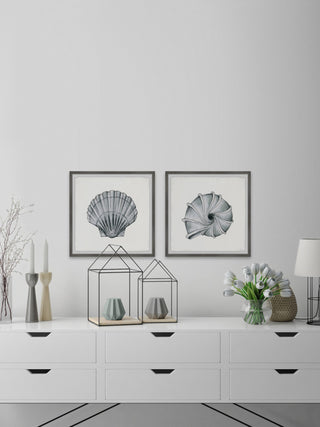 Metallic Shells Diptych, 64"x32"