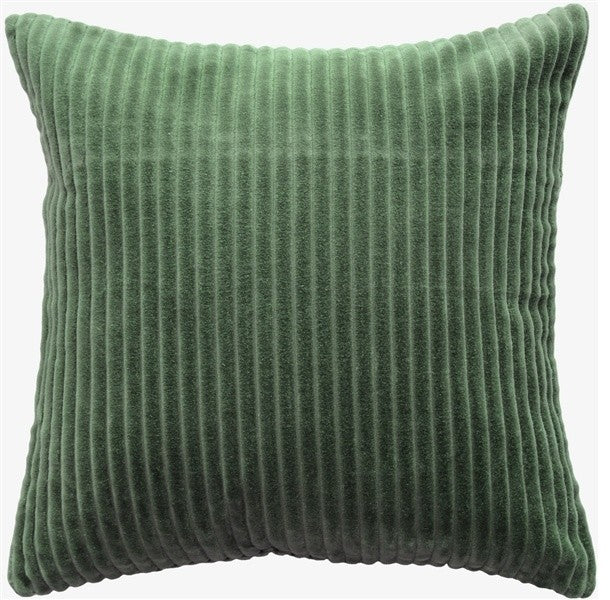 Pillow Decor - Cotton Corduroy Forest Green Throw Pillow 16x16