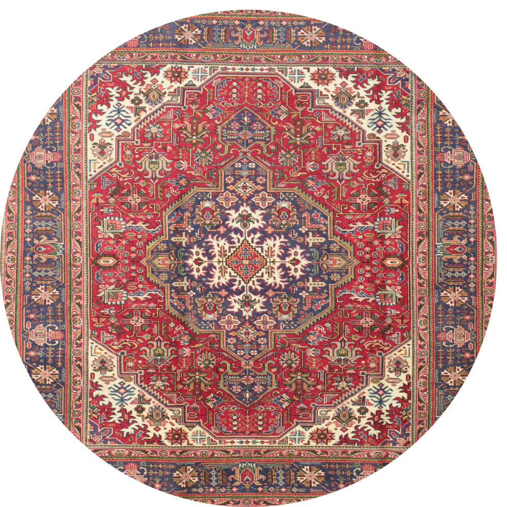 Ahgly Company Indoor Round Traditional Area Rugs, 4' Round