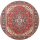 Ahgly Company Indoor Round Traditional Area Rugs, 4' Round