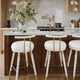 Juniper Upholstered Stools, White, Barstool