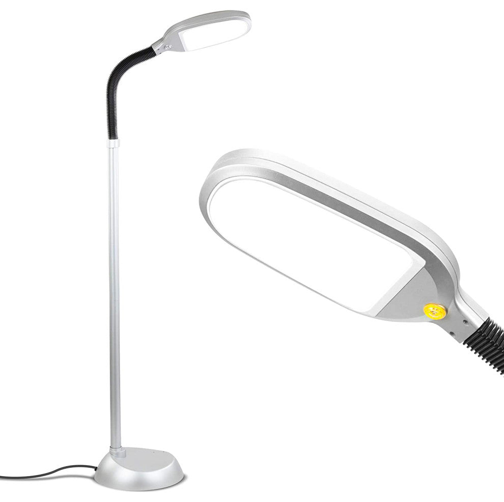 Brightech Litespan LED Bright Reading and Craft Floor Lamp - Modern Standing, Ti